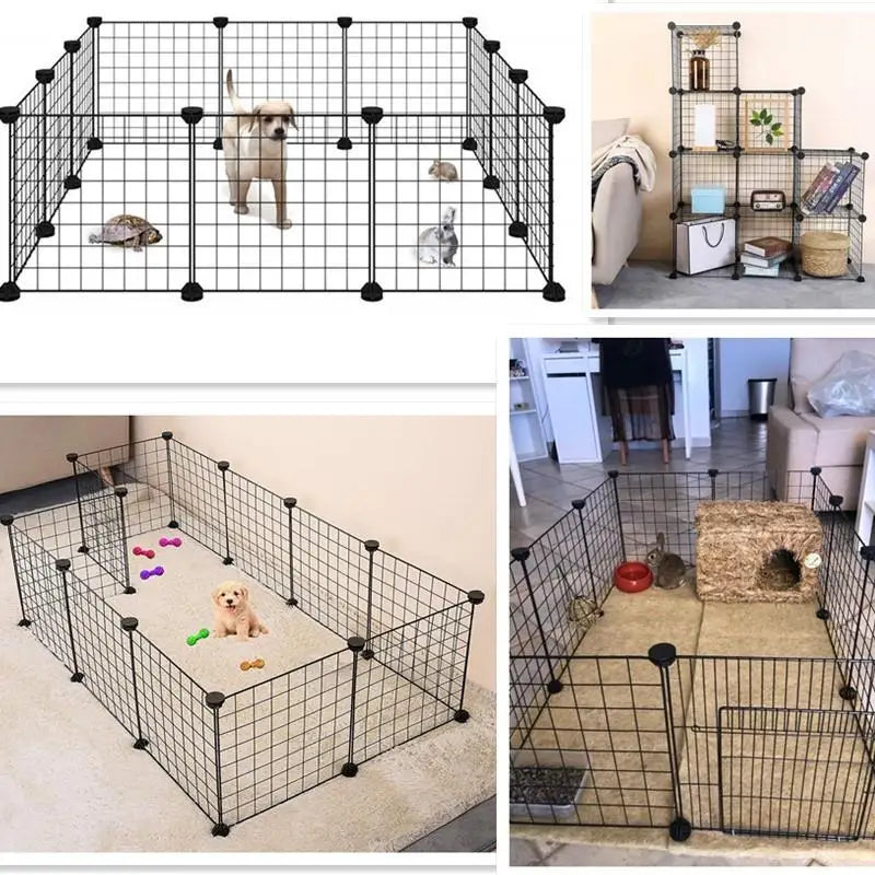 Pet Cat Cage DIY Indoor Large House Outdoor Large Cat House Villa Multi Door Window Folding Detachable Large Hous