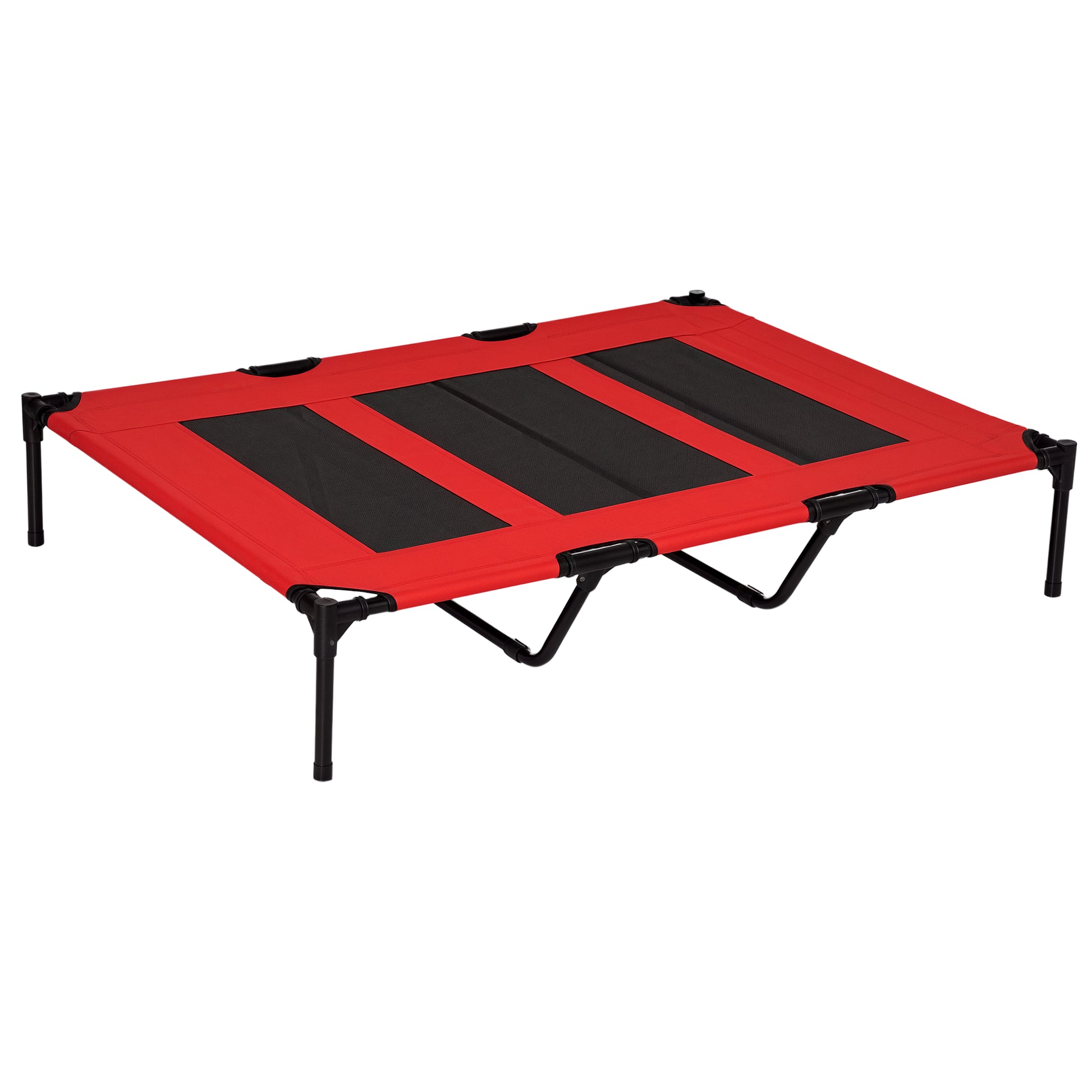 Cooling Elevated Dog Bed Portable Raised Pet Cot for Indoor & Outdoor, Brown