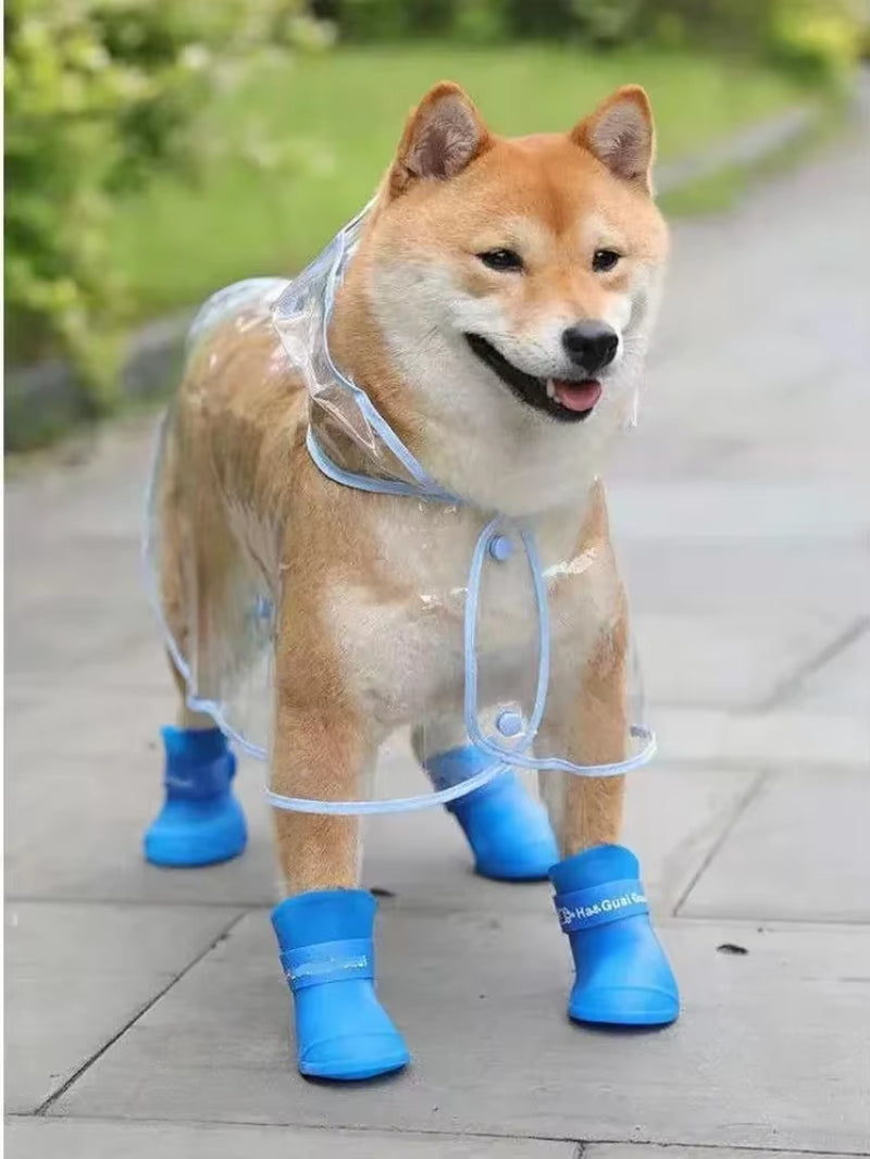 Clear Pet Raincoat Rain Jacket Waterproof Pet Coat for Samll Medium Dogs Teddy Shiba Dog Poncho Outdoor Walking Pet Clothes