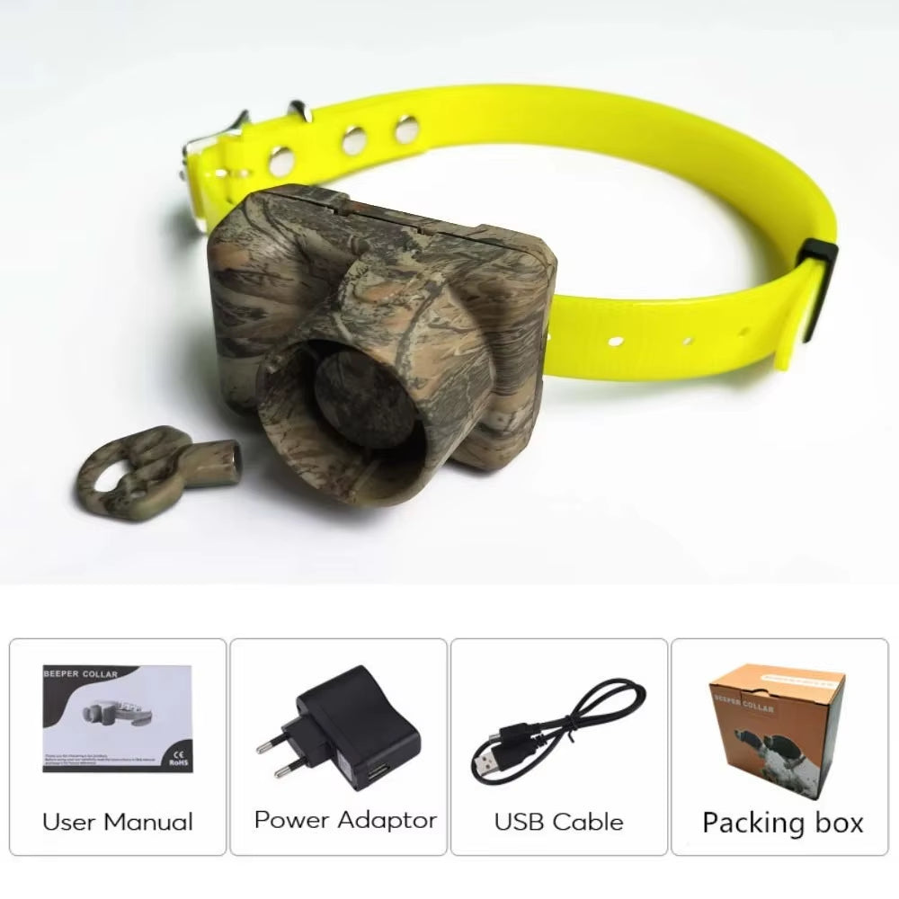 Waterproof Hunting Dog Beeper Collars Rechargeable Dog Training Collar 8 Built-In Beeper Sound for Sports Training Dogs