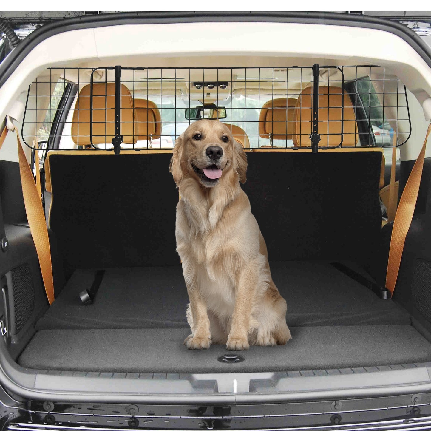 Heavy Duty Pet Dog Car Barrier Adjustable Ventilated Mesh Wire Guard