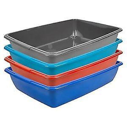 Whitefurze 40Cm Large Size Plastic Cat Litter Tray Home Tidy Pet Care Paper Tray