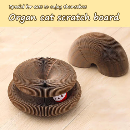 Kitty Kurlz Cat Toy Cat Accordion Magic Organ Cat Scratching Board Toy Ball UK