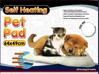 Self Heated Heating Thermal Pet Cat Dog Bed Cushion Mat Washable Super Warm Rug