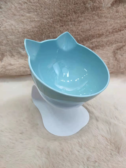 Non-Slip Double Cat Bowl Pet Water Food Feed Dog Bowls Pet Bowl with Inclination Stand Cats Feeder Feeding Bowl Kitten Supplies