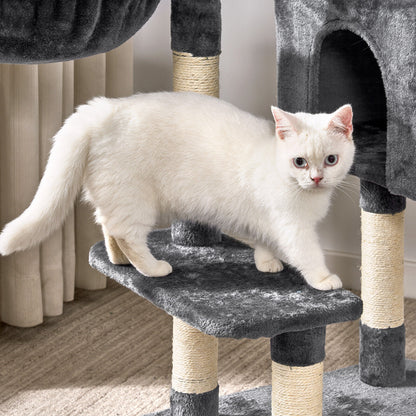 Cat Tree Large 4-Story Climbing Tower Kitten Scratching Post Pet Activity Center
