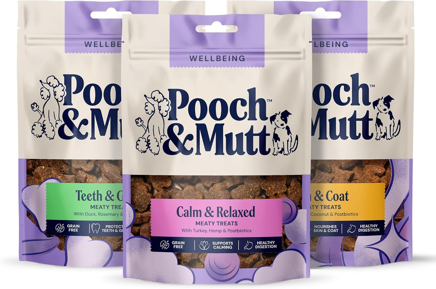 - Meaty Dog Treats (Grain Free), Variety Set, Pack of 3X120G