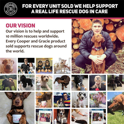 Cooper and Gracie Dog Paw and Nose Balm 100ML - Instantly Soothe Cracked, Itchy Skin and Paws | Antifungal, Cruelty-Free Formula | Best Grooming for Dogs