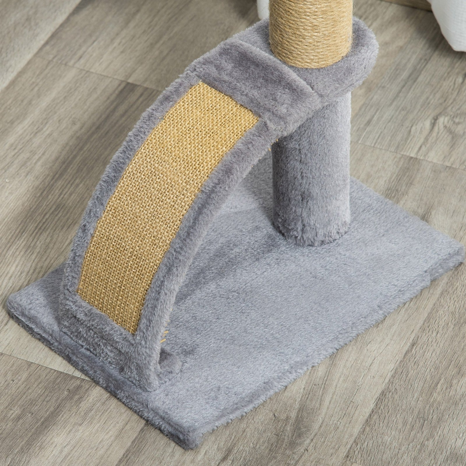 Cat Tree Activity Center with Scratching Massage Board Hanging Ball