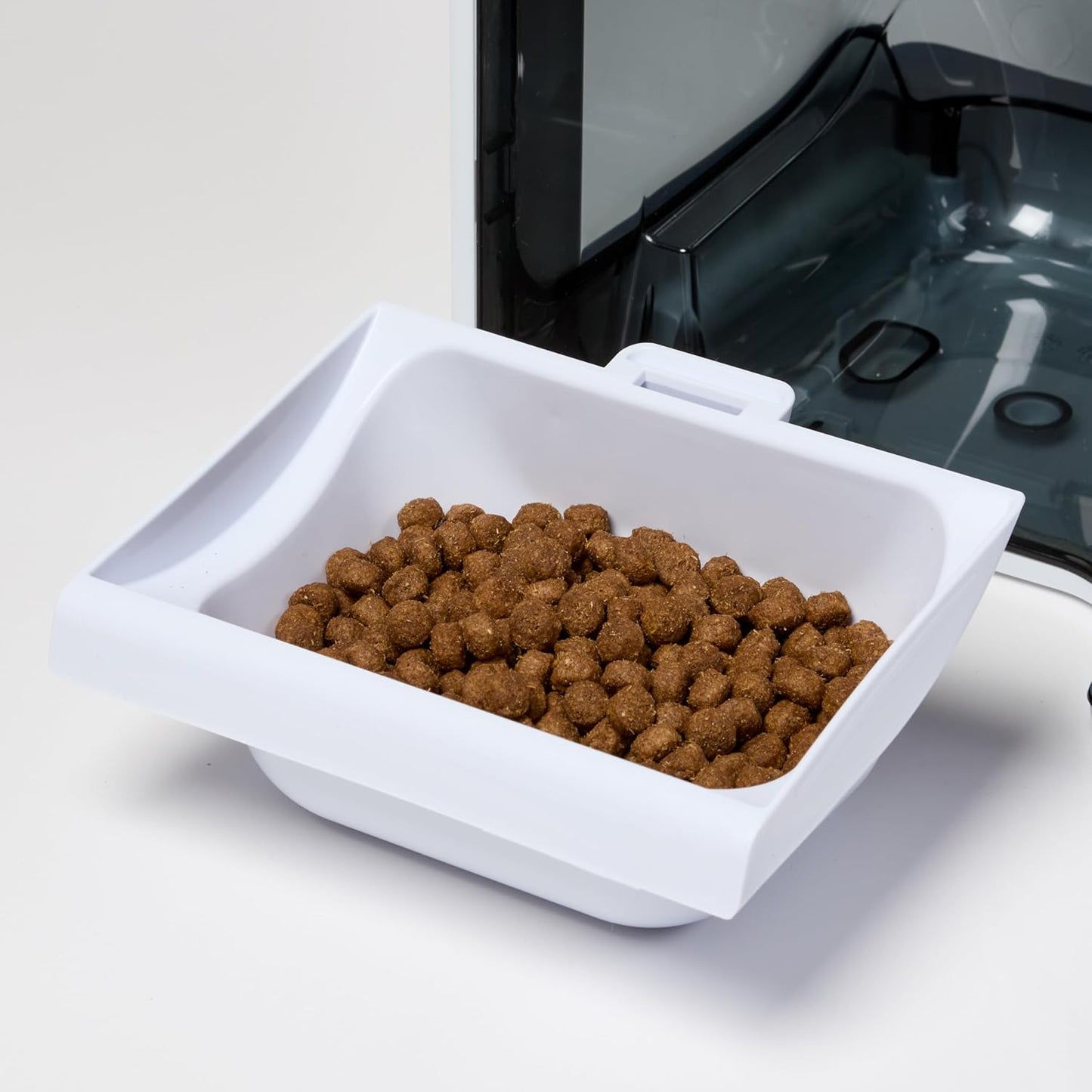 Mibowl Automatic Selective Microchip Smart Pet Feeder (CP500) - BPA and BHT Free Bowl with Enclosed Back for Small to Medium Cats and Small Dogs, White