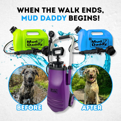 – Portable Pet Washer, Multipurpose Washing Device, Muddy Walks, Pet Cleaning, Grooming Perfect for Dogs, Horses, Bikes, Shoes, Camping and More – 5 Litre – Green