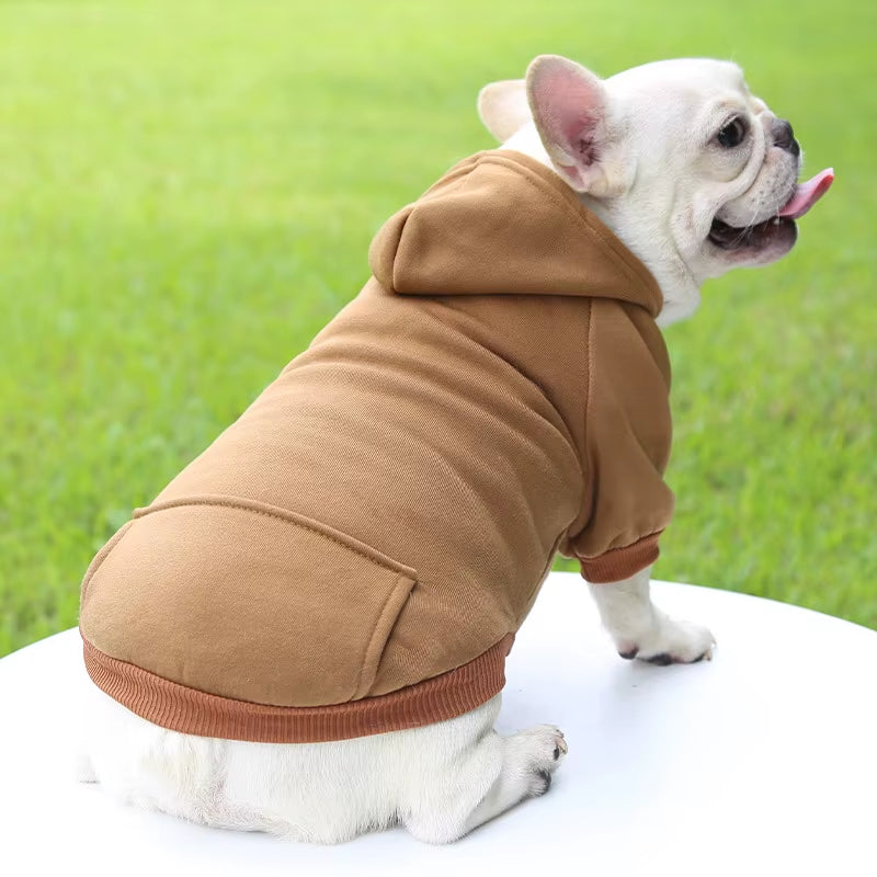 Dog Winter Hooded Sweatshirt for Small Medium Puppy Pet Coat Cat Jacket Clothes Chihuahuas French Bulldog Costumeme