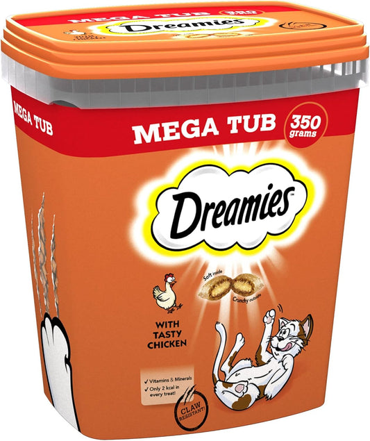 - Chicken Cat Treats - 2X350G - Multipack Snacks 2 Mega Tubs - Bulk Cat Food