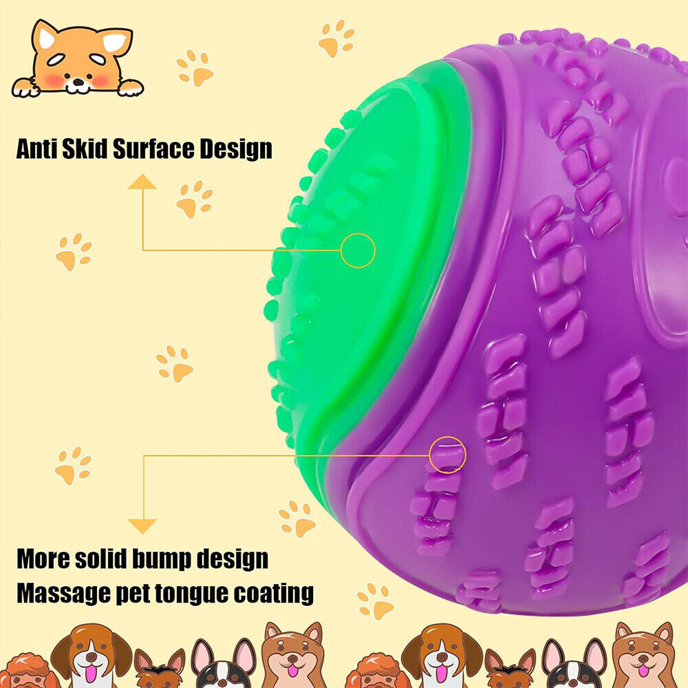 Scooby-Doo Durable Squeaky Set of 8 Dog Balls for Teeth Cleaning Interactive