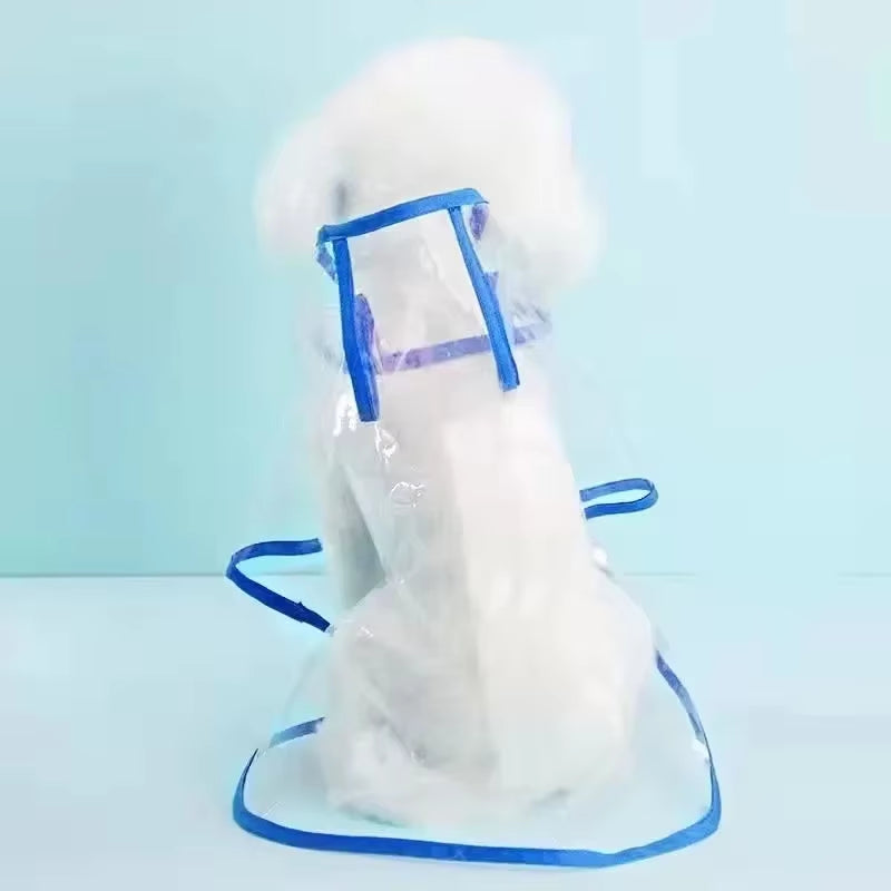 Clear Pet Raincoat Rain Jacket Waterproof Pet Coat for Samll Medium Dogs Teddy Shiba Dog Poncho Outdoor Walking Pet Clothes