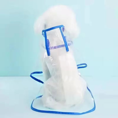 Clear Pet Raincoat Rain Jacket Waterproof Pet Coat for Samll Medium Dogs Teddy Shiba Dog Poncho Outdoor Walking Pet Clothes
