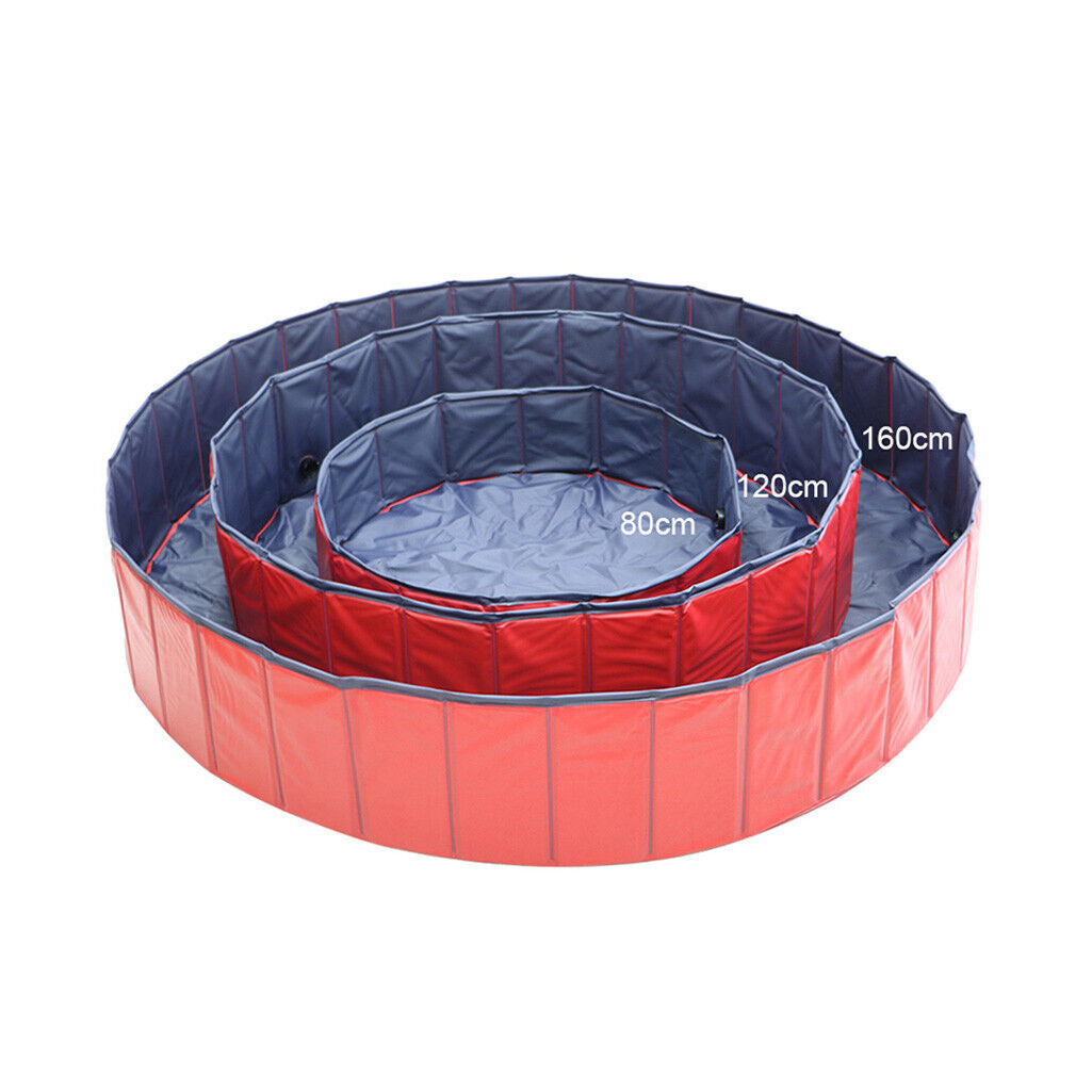 Large Pet Bath Pool Foldable Swimming Pool Dog Paddling Bathing Washer Tub Cool