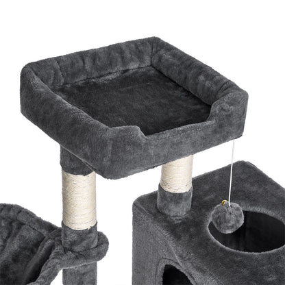 Cat Tree Large 4-Story Climbing Tower Kitten Scratching Post Pet Activity Center