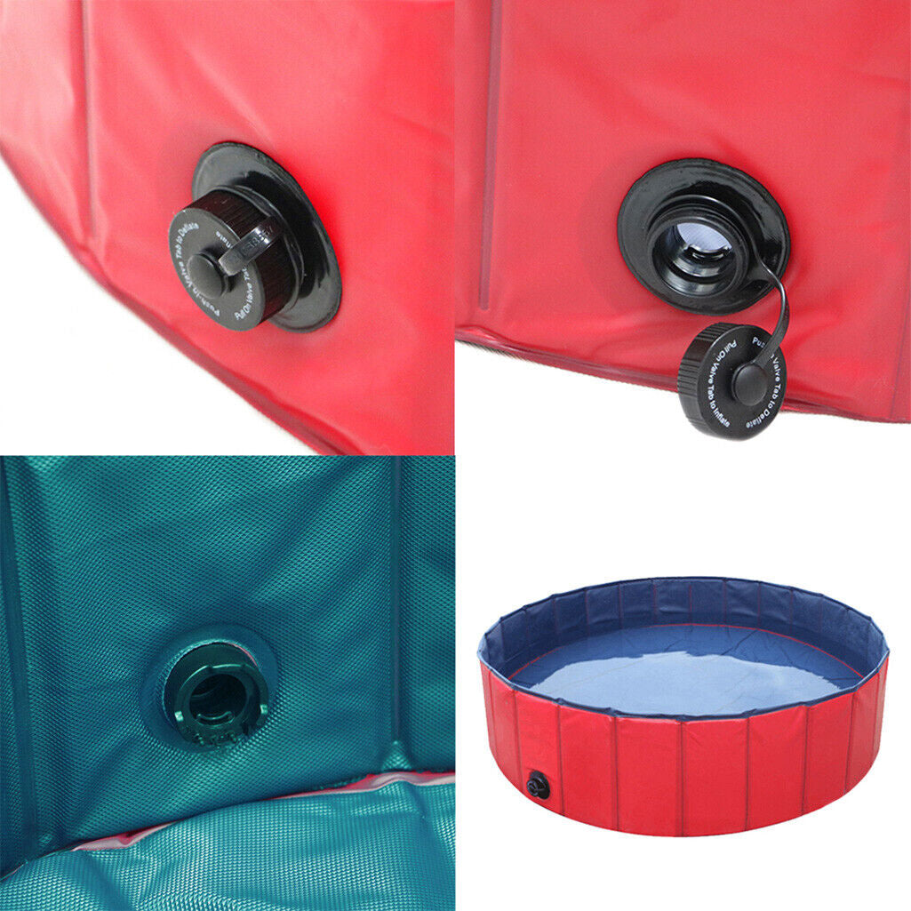 Large Pet Bath Pool Foldable Swimming Pool Dog Paddling Bathing Washer Tub Cool