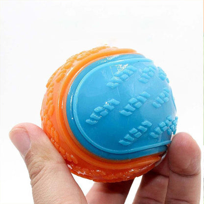Scooby-Doo Durable Squeaky Set of 8 Dog Balls for Teeth Cleaning Interactive