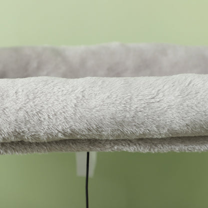 Cat Tree, 132Cm Cat Tower with Scratching Posts and Pad, Bed, House, Light Grey