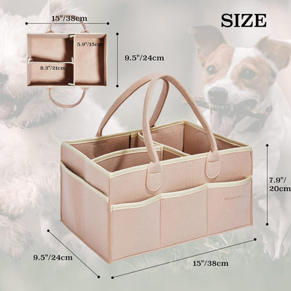 HUHYNN Pet Grooming Tote Bag, Dog Grooming Supplies Organizer Bag, Dog Grooming Bag for Travel Outdoor(Bag ONLY)