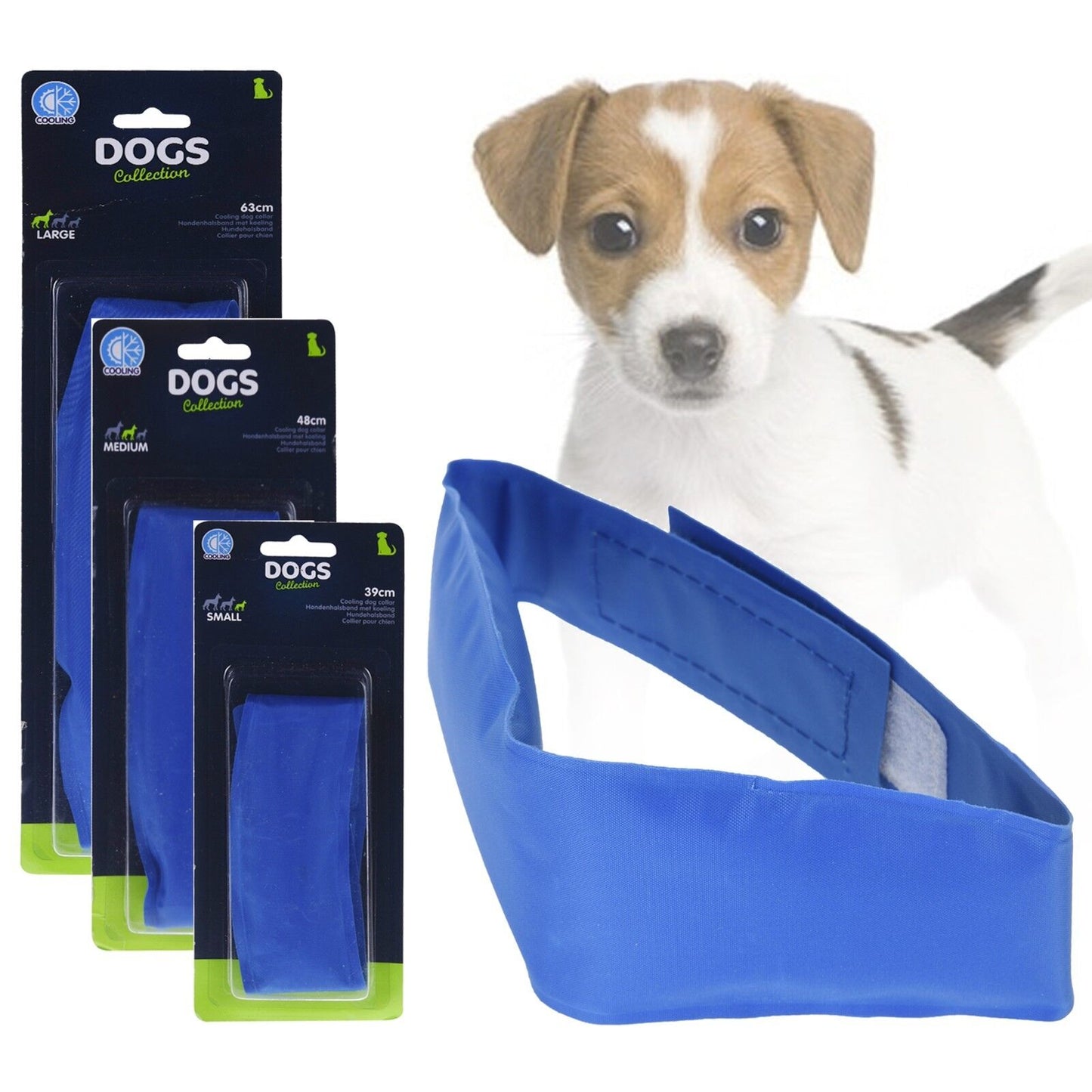 Dog Cat Pet Self Cooling Gel Neck Collar Summer Heat Hot Weather Relief Cool Pad