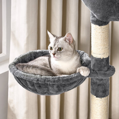 Cat Tree Large 4-Story Climbing Tower Kitten Scratching Post Pet Activity Center