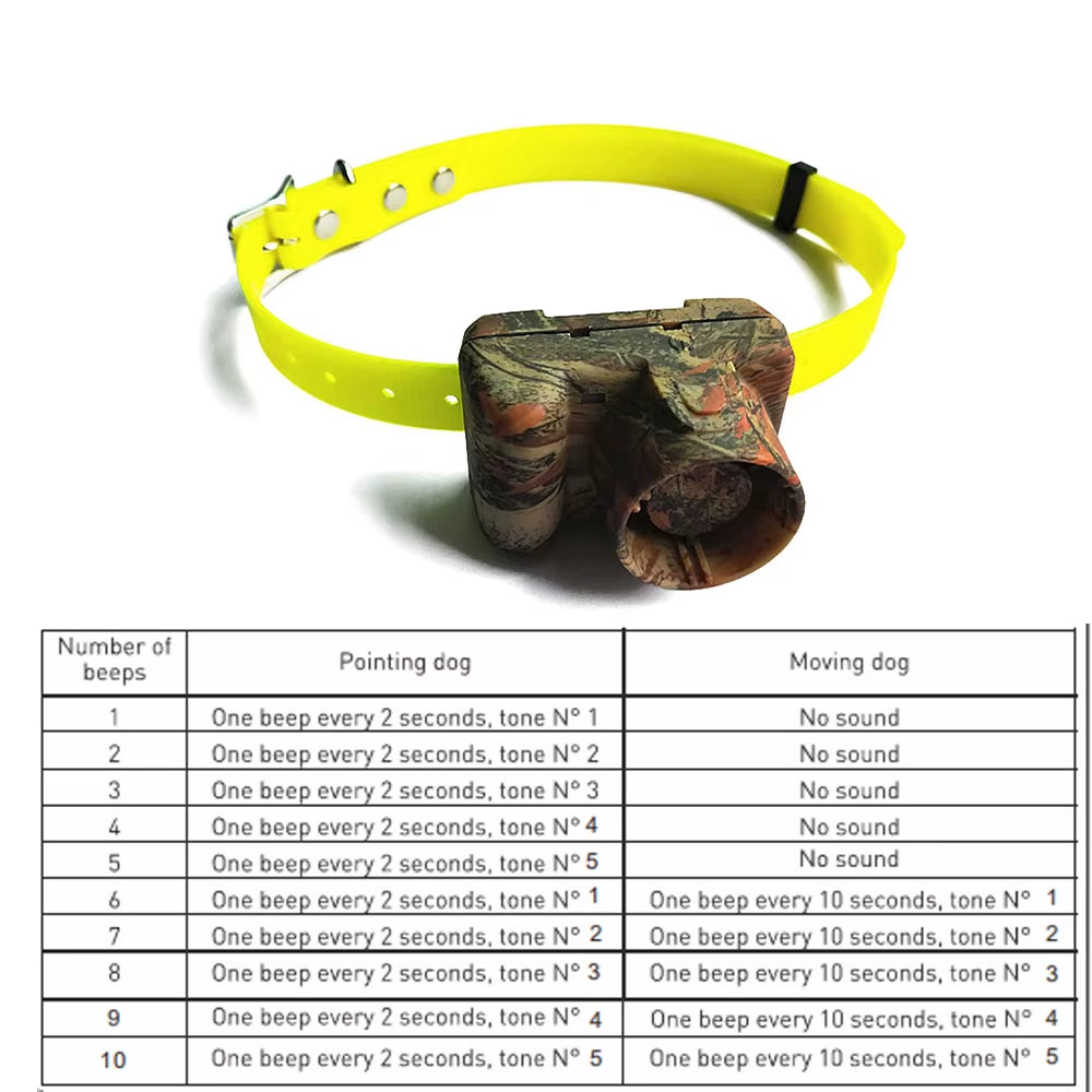 Waterproof Hunting Dog Beeper Collars Rechargeable Dog Training Collar 8 Built-In Beeper Sound for Sports Training Dogs
