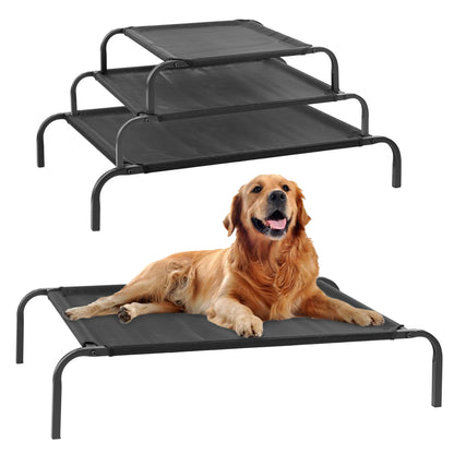 ELEVATED PET BED RAISED INDOOR OUTDOOR CAT DOG PORTABLE MESH COOL CAMPING COT