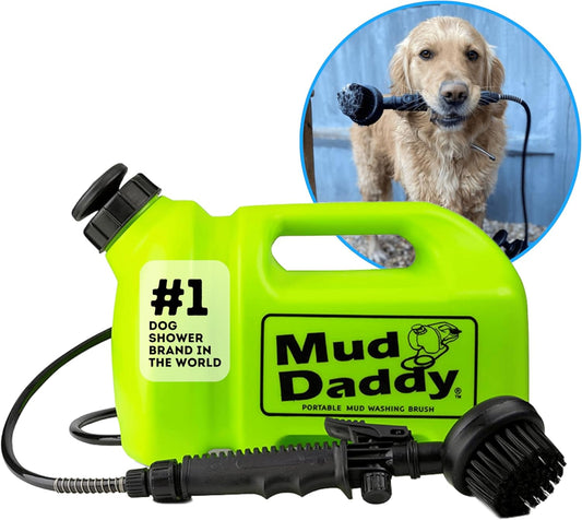 – Portable Pet Washer, Multipurpose Washing Device, Muddy Walks, Pet Cleaning, Grooming Perfect for Dogs, Horses, Bikes, Shoes, Camping and More – 5 Litre – Green