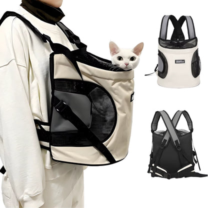 New!Pet Cat Dog Chest Backpack,Puppy Kitten Travefront Carrying Tote Bag,Breathable Portable Pet Backpack