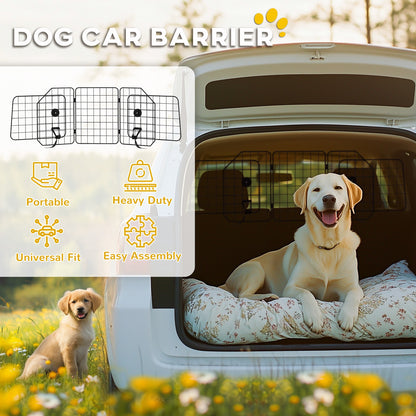 Dog Guard for Suvs, Vehicles, Vans, Car Barrier with Adjustable Width