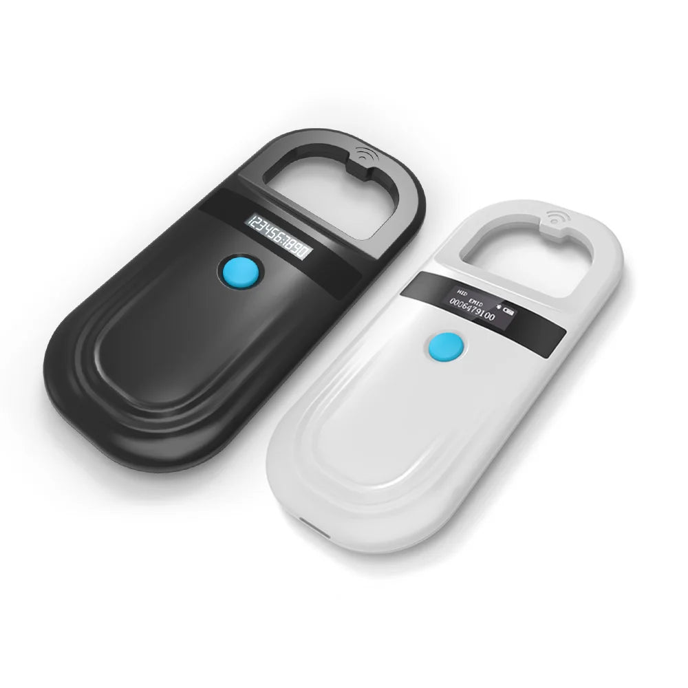 134.2Khz Pet Microchip RFID Reader 125Khz Pet ID Reader Cat Dog Microchip Scanner FDX-B Glass Chip Tag Reader