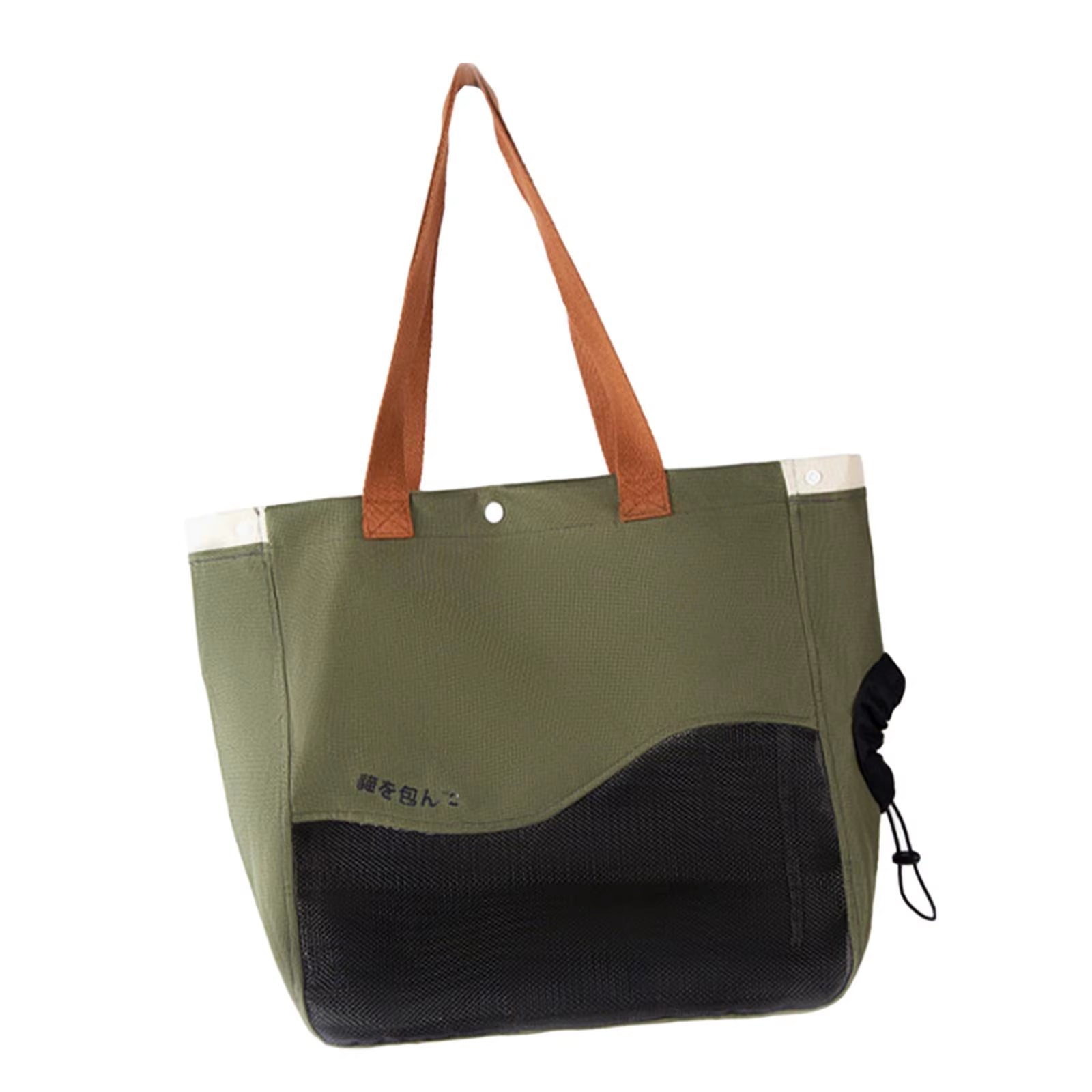 Cat Shoulder Bag Cat Carrier Breathable Outdoor Pouch with Drawstring Opening Hand Tote for Less than 5Kg Cat Lightweight