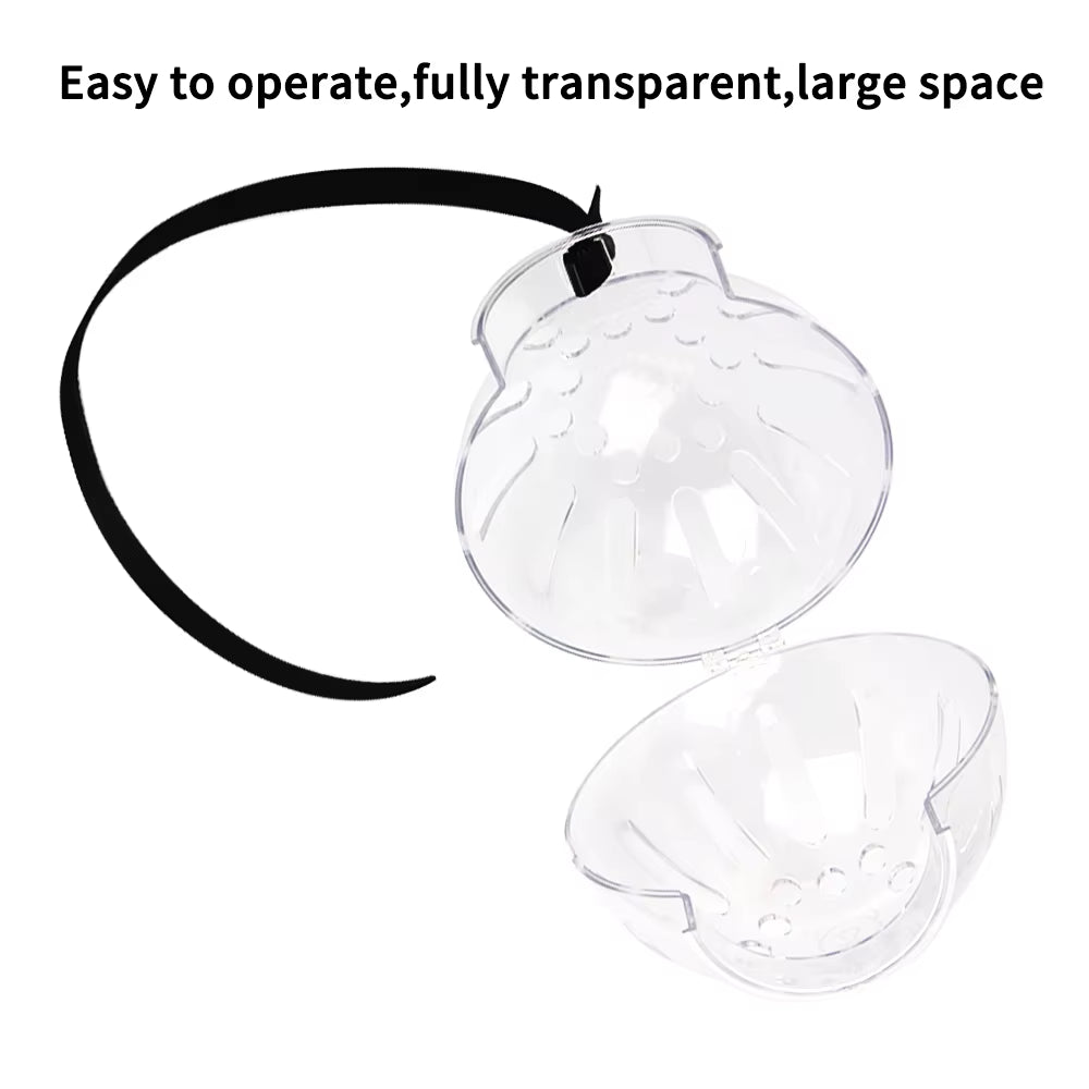 Cat Muzzle Anti-Bite Breathable Cat Grooming Supplies Grooming Mask Bath Grooming Anti-Licking Protective Space Hood