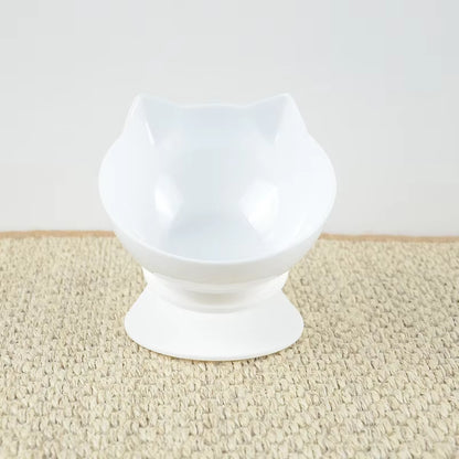 Non-Slip Double Cat Bowl Pet Water Food Feed Dog Bowls Pet Bowl with Inclination Stand Cats Feeder Feeding Bowl Kitten Supplies