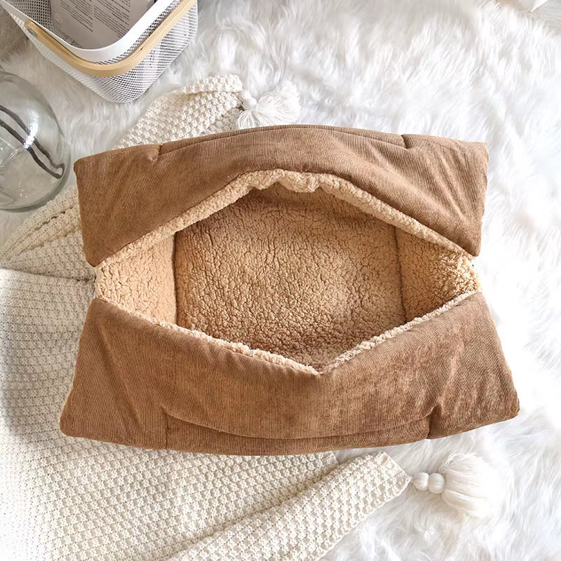 Warm Thickened Cat Bed Multifunctional Foldable Pet Mat for Cats Small Dogs Indoor Kitten Bed Cat Sleeping Mat Pet Supplies