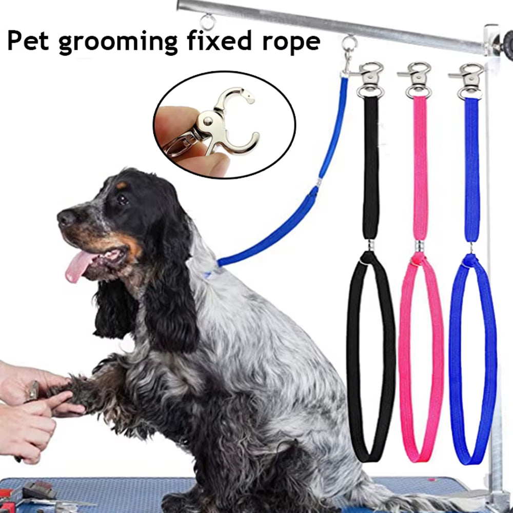 Pet Cat Noose Loop Lock Clip Rope for Grooming Table Arm Bath Leash Leads Fixed Dog Cat Adjustable Harness Pet Accessories