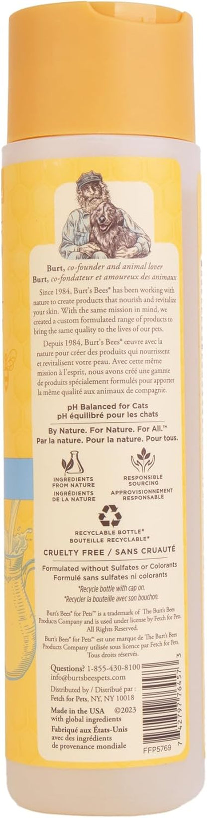 Naturally Derived Kitten Tearless Shampoo with Buttermilk, Cat Shampoo, Kitten Shampoo for Cats - Cat Grooming Supplies, Cat Bath Supplies, 10 Fl Oz