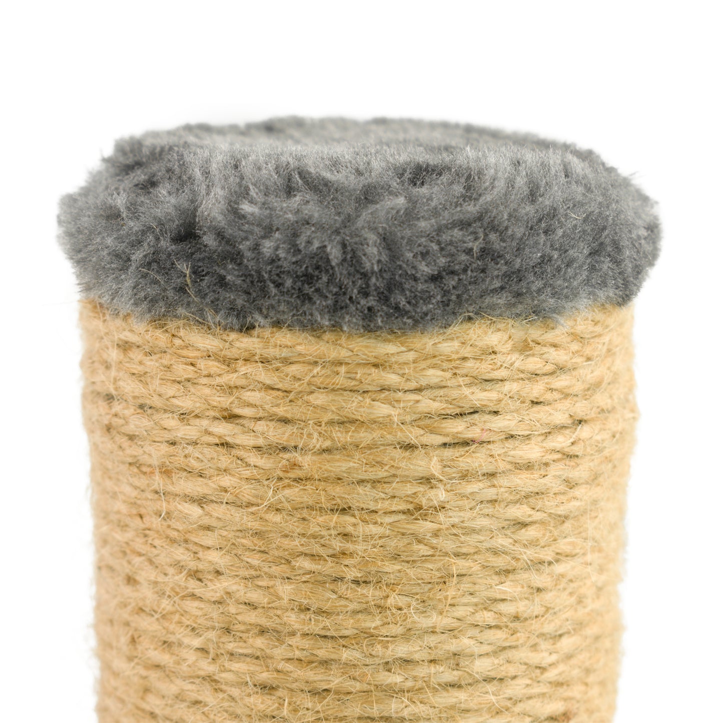 KCT GREY KITTEN SCRATCH POST ACTIVITY PLAY TUNNEL CAT SISAL SCRATCHING TREE TOY