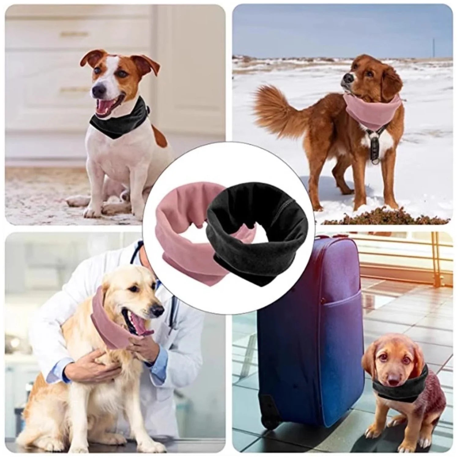 Pet Grooming Ear Muffs - Noise Reduction & Water Proof Ear Covers for Dogs & Cats
