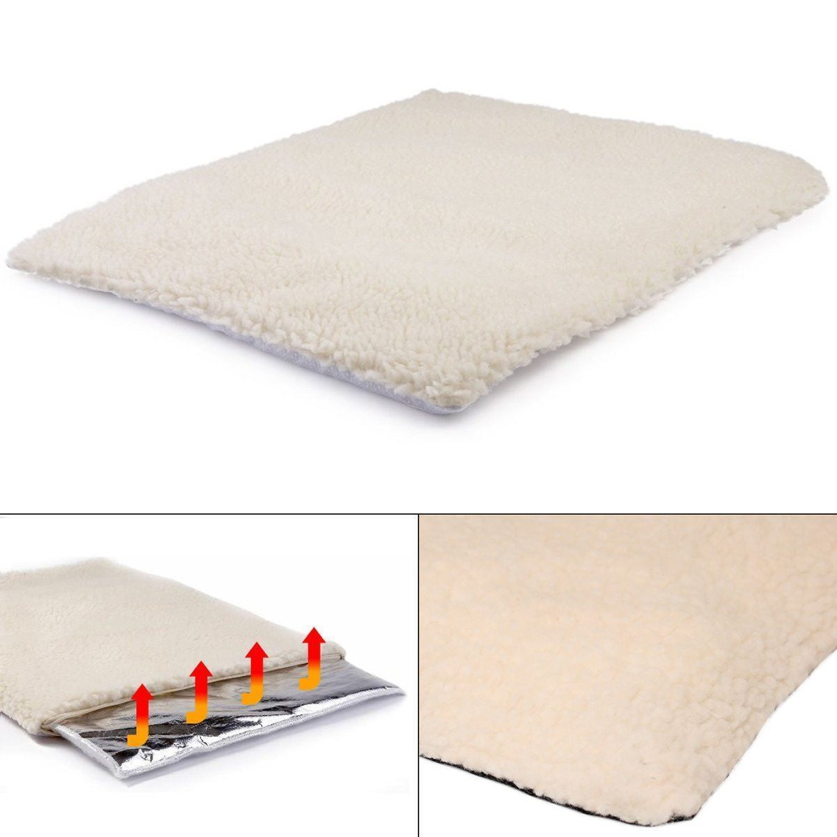 Self Heated Heating Thermal Pet Cat Dog Bed Cushion Mat Washable Super Warm Rug
