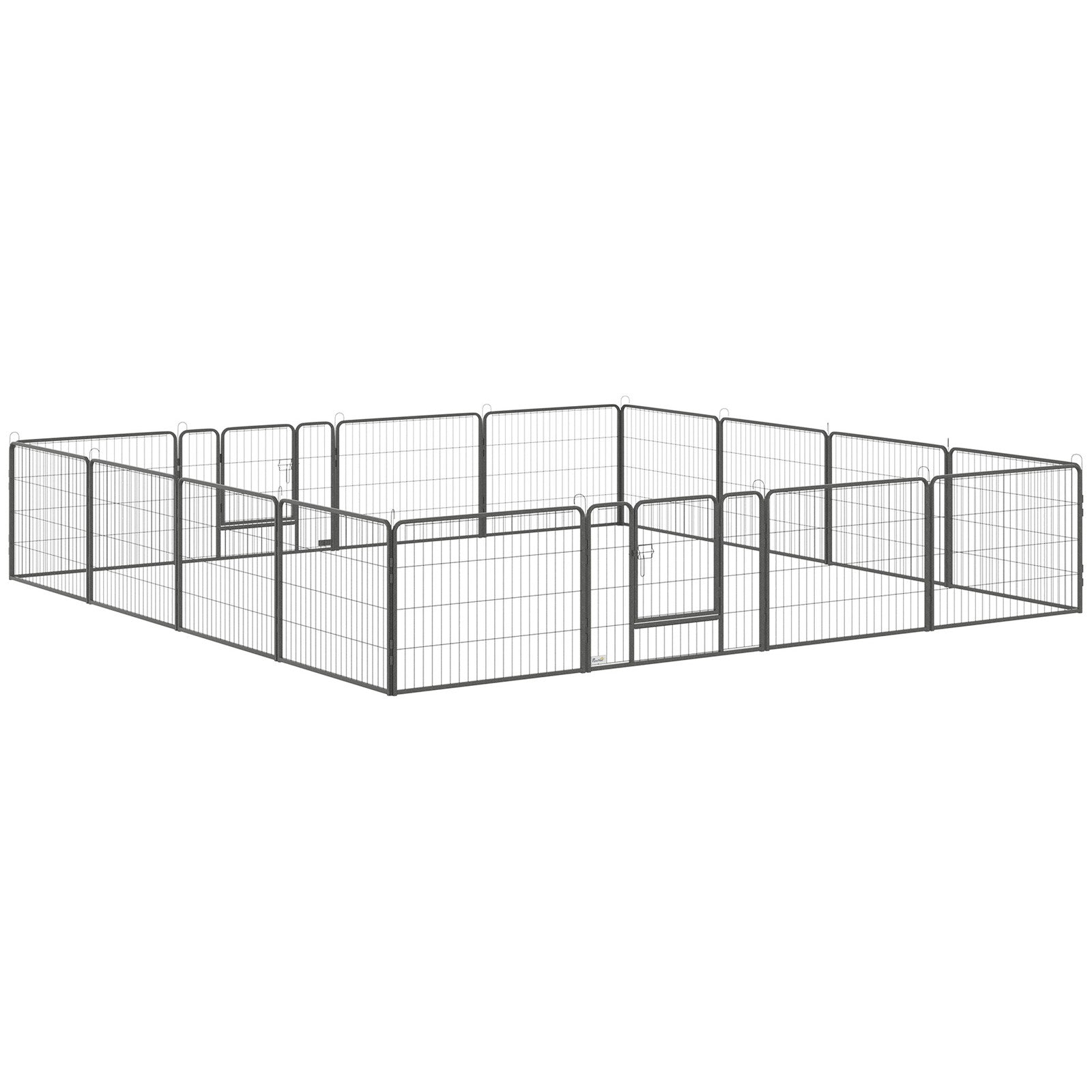 Pawhut 16 Panels Heavy Duty Puppy Play Pen for Small 60Hcm