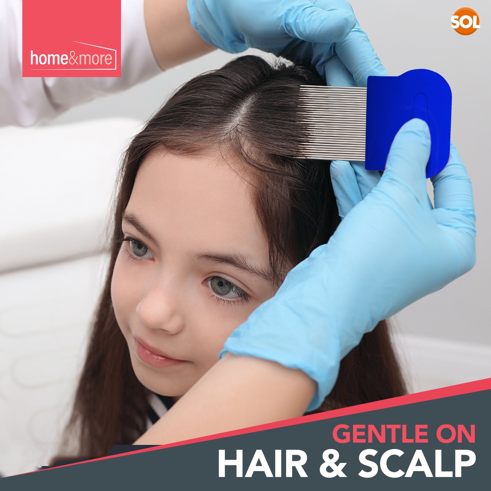 2 Metal Head Lice Comb Fine Tooth | Pet Dog Cat Flea Hair Kids Nit Eggs Removal