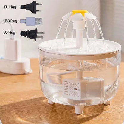 Pet Water Fountain Automatic Cat Drink Bowl Filter USB Electric Mute Pet Drinking Dispenser Drinker for Cats Water Filter