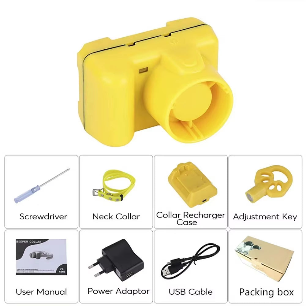 Waterproof Hunting Dog Beeper Collars Rechargeable Dog Training Collar 8 Built-In Beeper Sound for Sports Training Dogs