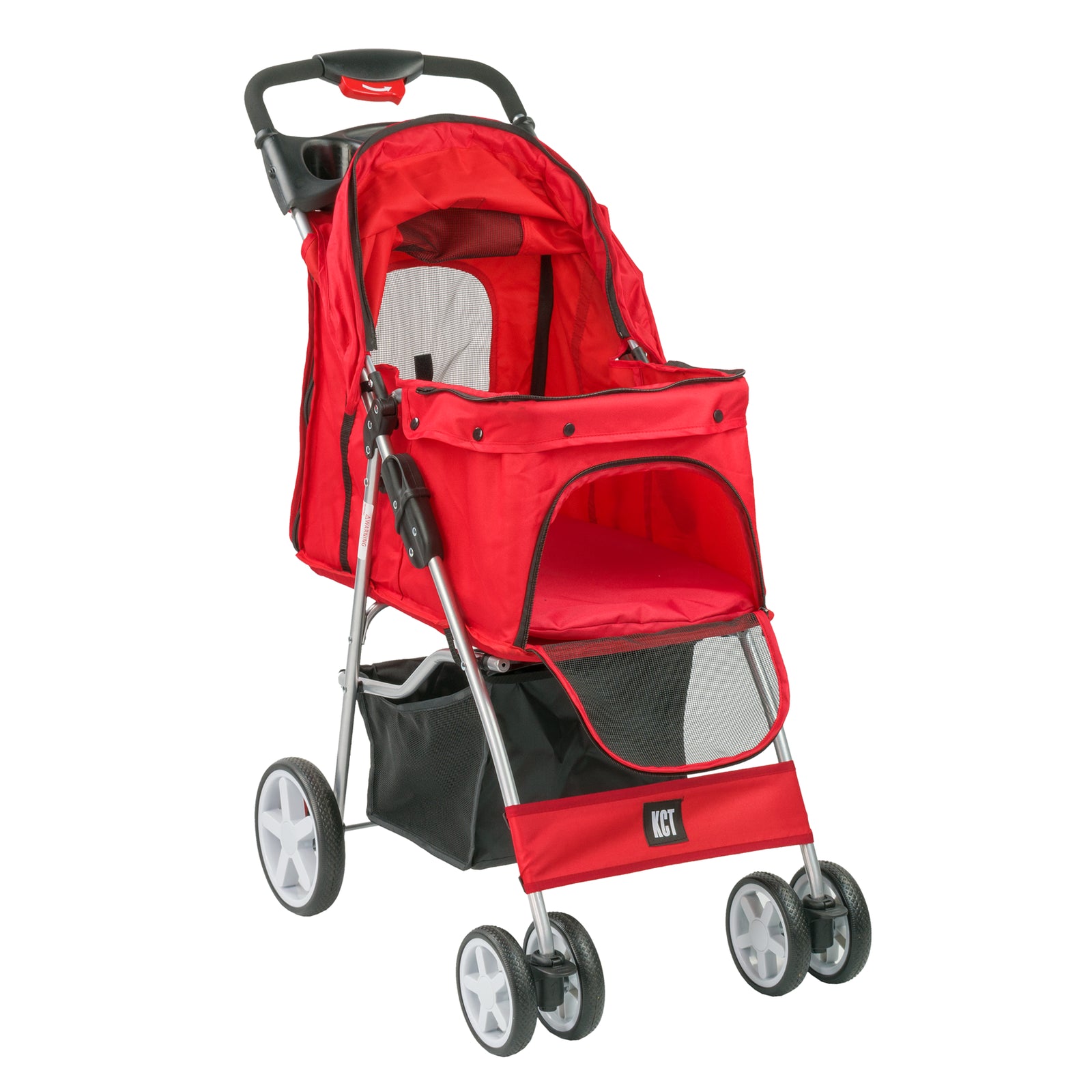 KCT RED PET STROLLER for MEDIUM SMALL DOG CAT BUGGY PRAM PUSHCHAIR DOGGY PUPPY