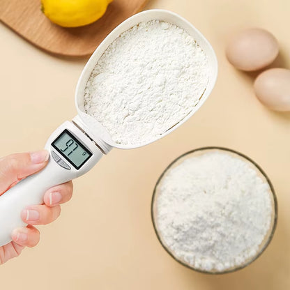 Electronic Measuring Tool Dog and Cat Feeding Bowl Measuring Spoon Pet Food Scale Digital Display Weighing Spoon Weight Volumn