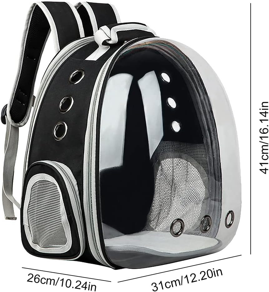 Animal Carrier Backpacks,Transparent Space Capsule Bubble Pet Backpack Bag for Small Dogs Cats Airline Approved Travel Carrier